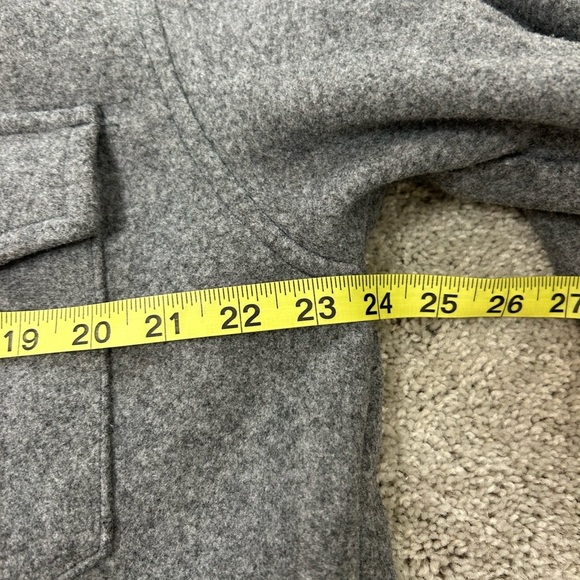 Love Tree Shacket Sz L Gray Pockets Cozy Fall Winter - Picture 7 of 8